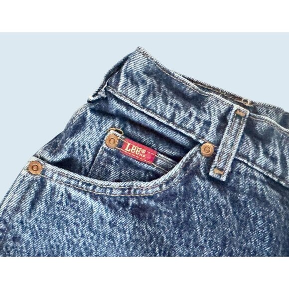 Vintage LEE Acid Washed Mom High Rise Jeans 80s / 90s Sz 24 - Picture 5 of 8